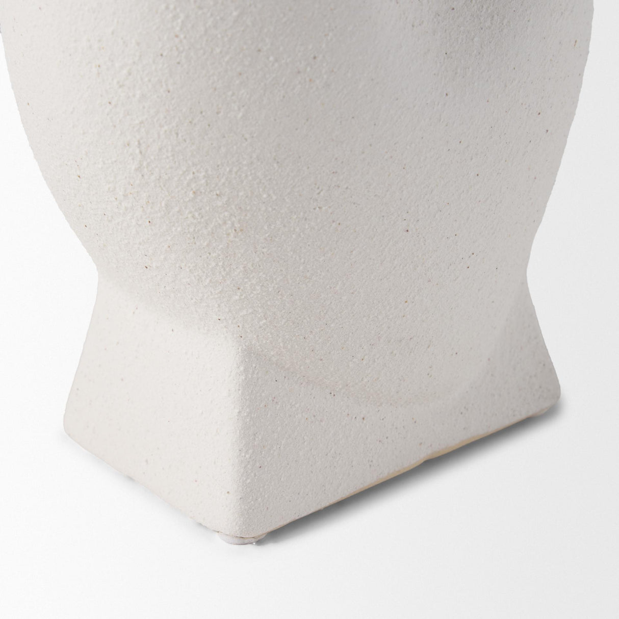Mercana Darian Tall Textured Matte White Ceramic Vase