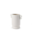 Mercana Dylan Small Textured Off White w/ Handles Ceramic Vase
