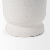 Mercana Dylan Small Textured Off White w/ Handles Ceramic Vase