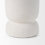 Mercana Dylan Tall Textured Off White w/ Handles Ceramic Vase