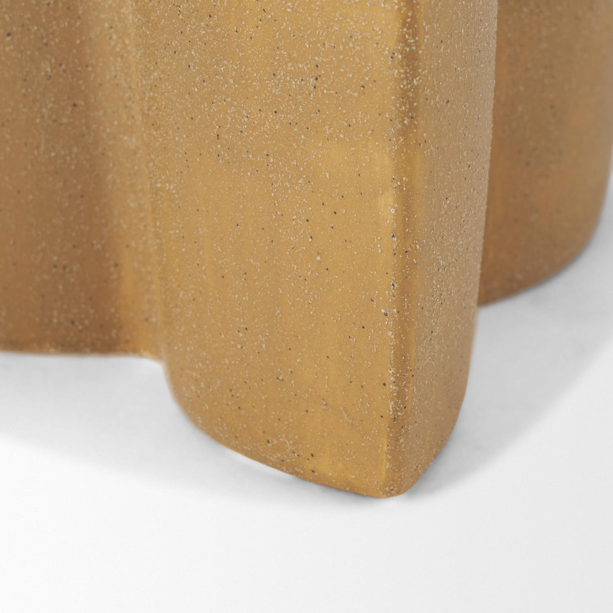 Mercana Vania Small Off White w/ Tan Textured Ceramic Vase