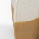 Mercana Vania Large Off White w/ Tan Textured Ceramic Vase