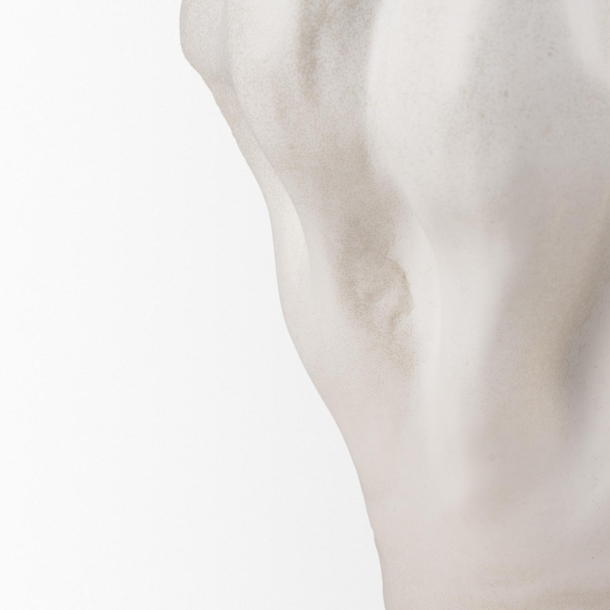 Mercana Vanna Sculptural Cream Glazed Ceramic Vase