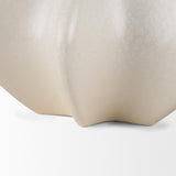 Mercana Ulrich Sculptural Cream Glazed Ceramic Vase