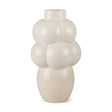 Mercana Ulvi Cream Glazed Bubble Ceramic Vase