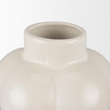 Mercana Ulvi Cream Glazed Bubble Ceramic Vase