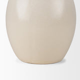 Mercana Ulvi Cream Glazed Bubble Ceramic Vase