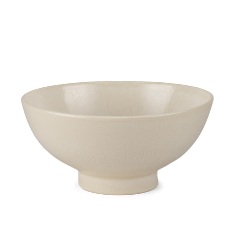 Mercana Tyren Cream Glazed Decorative Round Ceramic Bowl