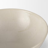 Mercana Tyren Cream Glazed Decorative Round Ceramic Bowl
