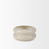 Mercana Twyla Short Cream Glazed Ring Pot