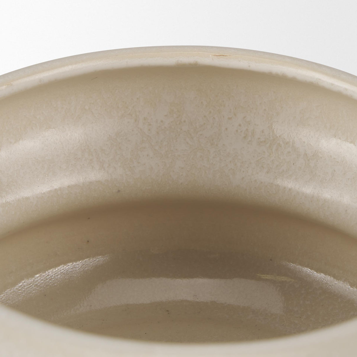 Mercana Twyla Short Cream Glazed Ring Pot