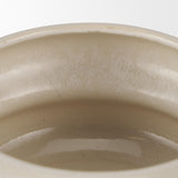 Mercana Twyla Short Cream Glazed Ring Pot