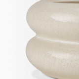 Mercana Twyla Short Cream Glazed Ring Pot