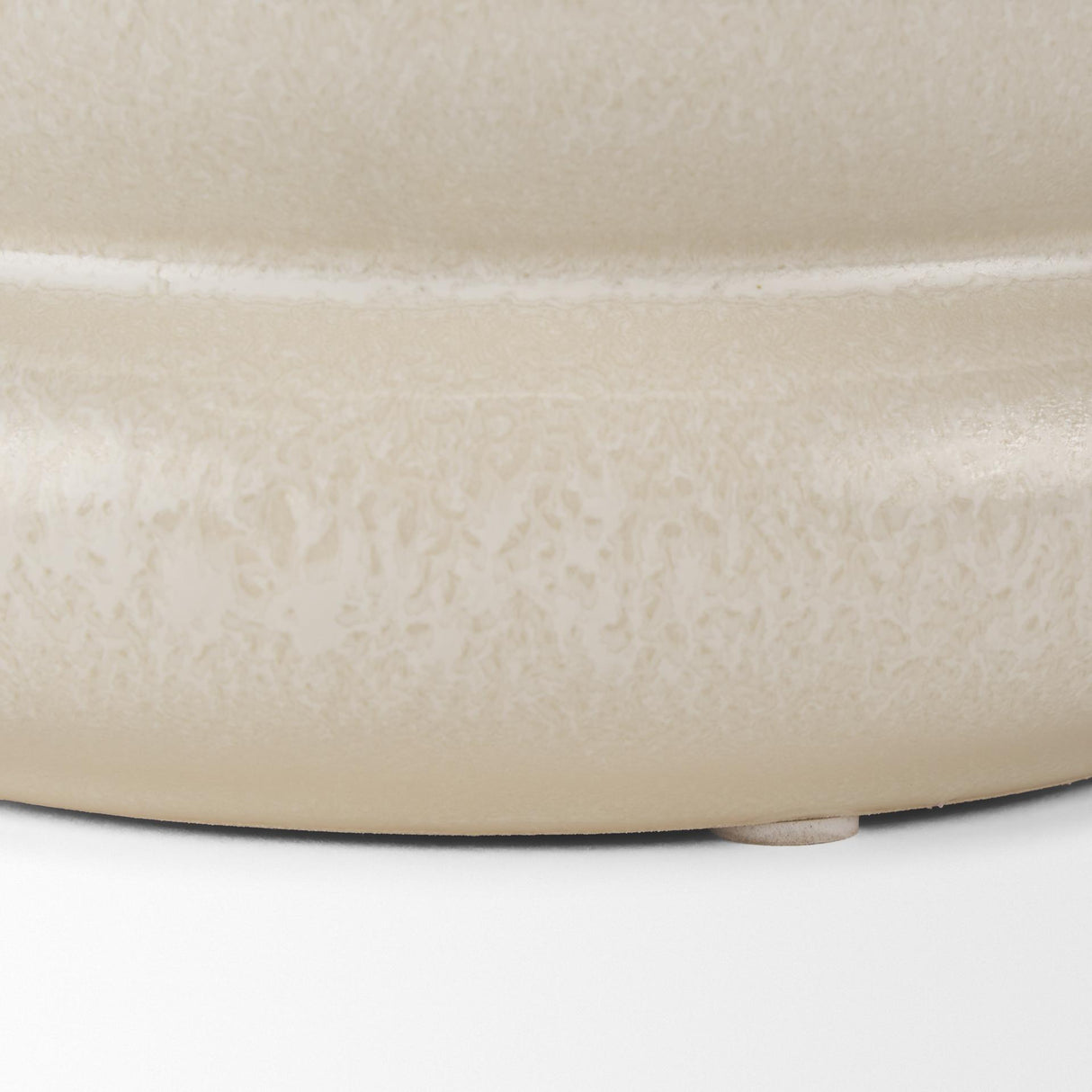 Mercana Twyla Short Cream Glazed Ring Pot