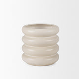 Mercana Twyla Tall Cream Glazed Ring Pot