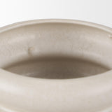 Mercana Twyla Tall Cream Glazed Ring Pot
