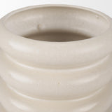 Mercana Twyla Tall Cream Glazed Ring Pot