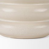 Mercana Twyla Tall Cream Glazed Ring Pot
