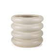 Mercana Twyla Short Cream Glazed Floor Vase