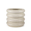 Mercana Twyla Short Cream Glazed Floor Vase