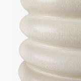 Mercana Twyla Short Cream Glazed Floor Vase