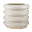 Mercana Twyla Tall Cream Glazed Floor Ceramic Vase