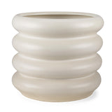 Mercana Twyla Tall Cream Glazed Floor Ceramic Vase