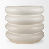 Mercana Twyla Tall Cream Glazed Floor Ceramic Vase