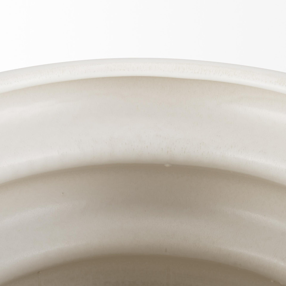Mercana Twyla Tall Cream Glazed Floor Ceramic Vase