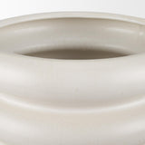 Mercana Twyla Tall Cream Glazed Floor Ceramic Vase