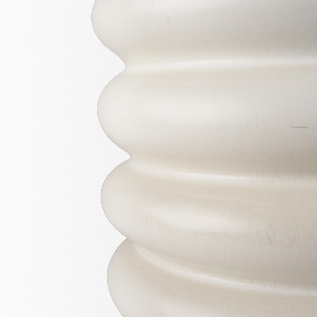 Mercana Twyla Tall Cream Glazed Floor Ceramic Vase