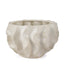 Mercana Vahn Sculptural Cream Glazed Decorative Ceramic Bowl