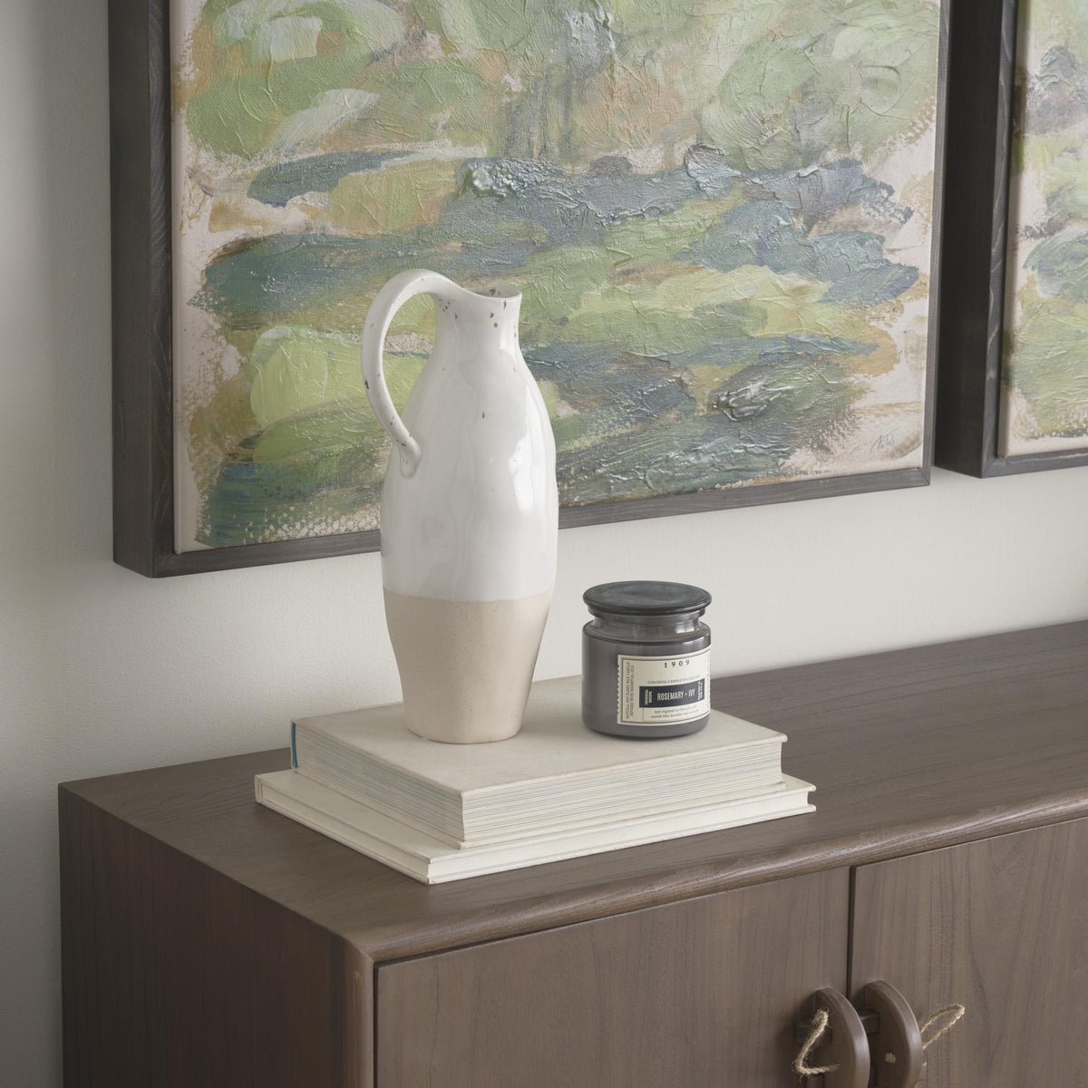 Mercana Valora Black Speckled Cream w/ Light Beige Ceramic Jug