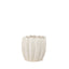 Mercana Velia Short Seashell Sculptural Cream Glazed Ceramic Vase