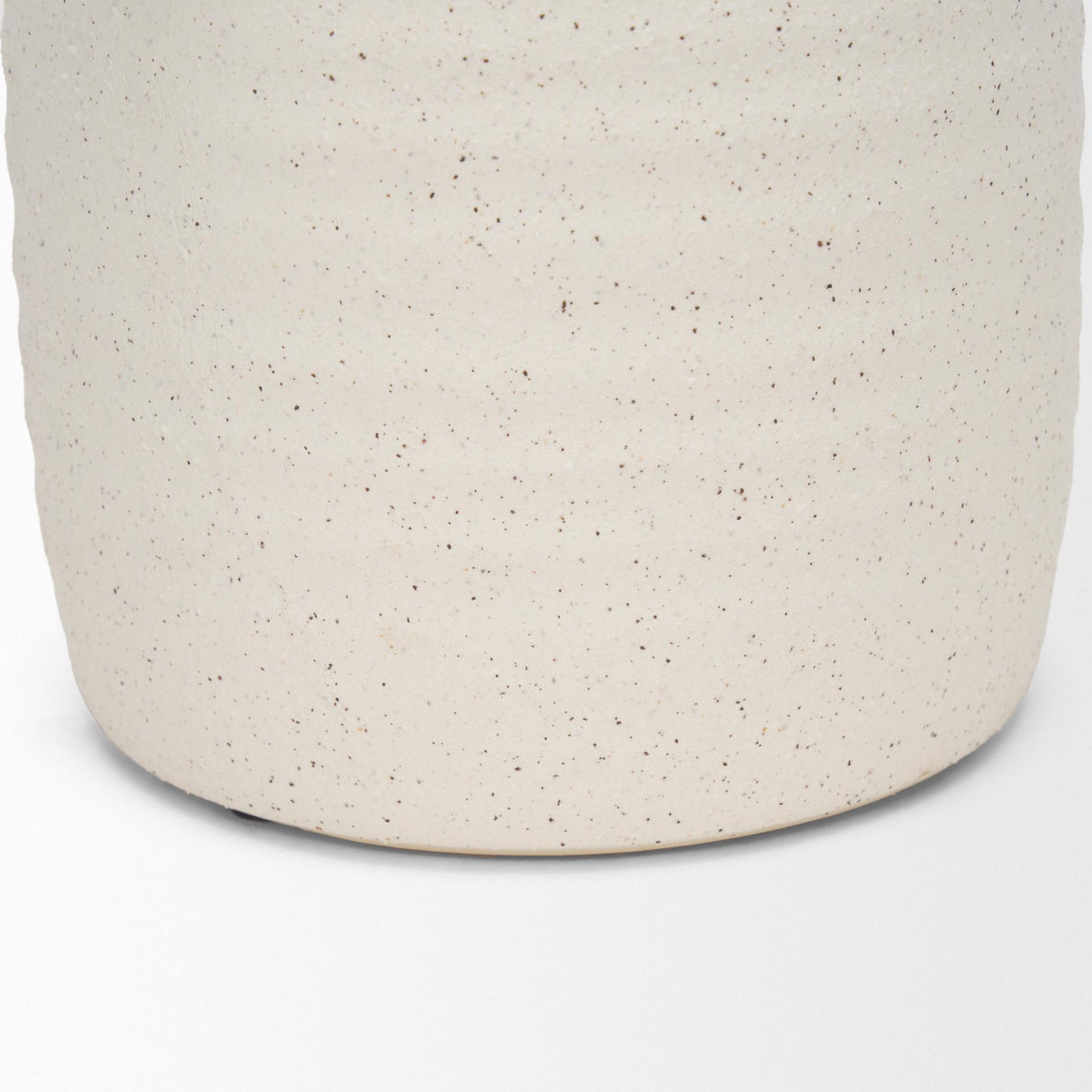 Mercana Tyrus Medium Textured Matte White w/ Speckling Ceramic Vase