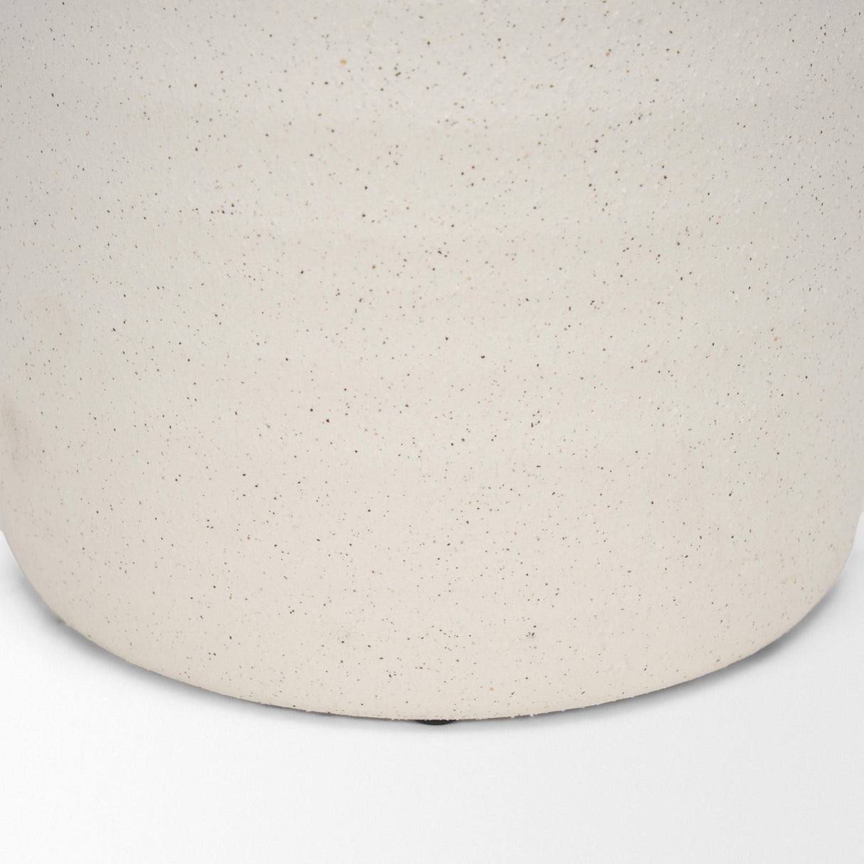 Mercana Tyrus Large Textured Matte White w/ Speckling Ceramic Vase