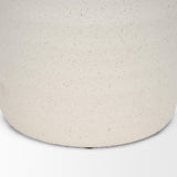 Mercana Tyrus Large Textured Matte White w/ Speckling Ceramic Vase