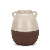 Mercana Tryna Small Beige w/ Matte Brown Ceramic Vase
