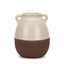 Mercana Tryna Small Beige w/ Matte Brown Ceramic Vase