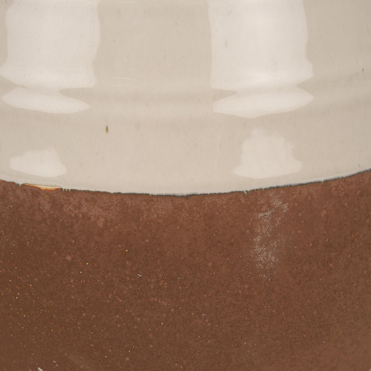 Mercana Tryna Small Beige w/ Matte Brown Ceramic Vase