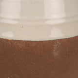 Mercana Tryna Small Beige w/ Matte Brown Ceramic Vase