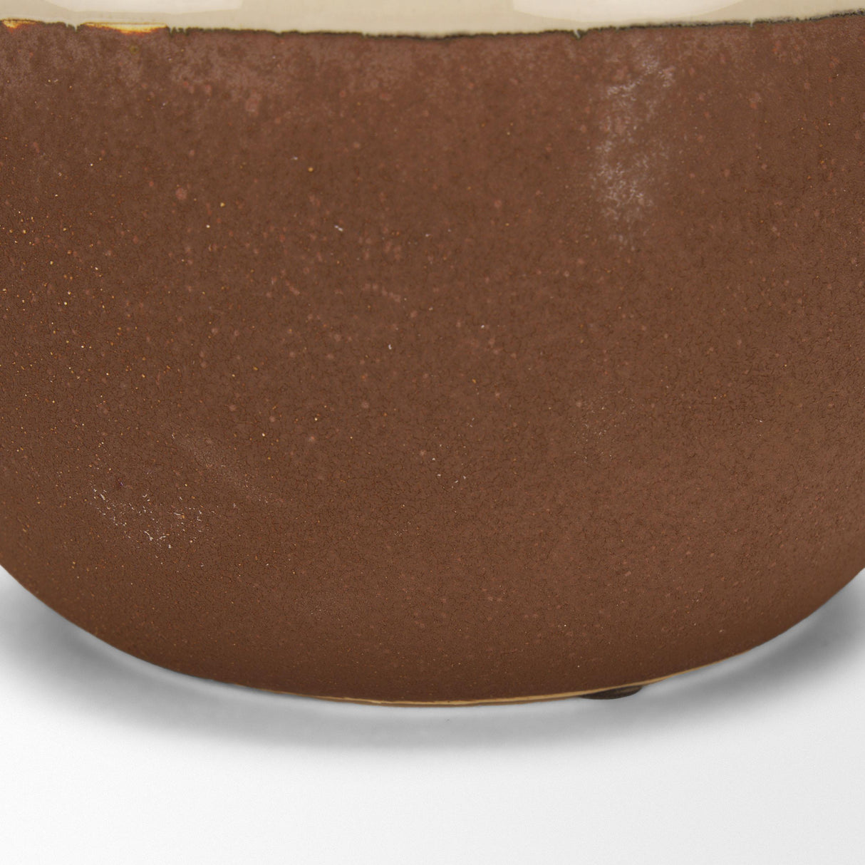 Mercana Tryna Small Beige w/ Matte Brown Ceramic Vase