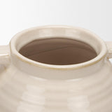 Mercana Tryna Small Beige w/ Matte Brown Ceramic Vase