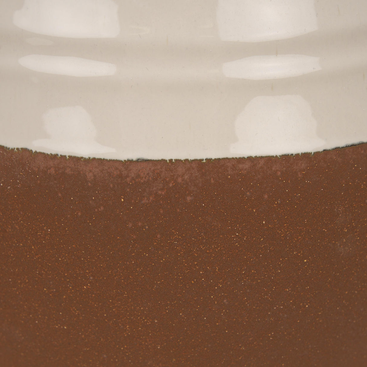 Mercana Tryna Large Beige w/ Matte Brown Ceramic Vase