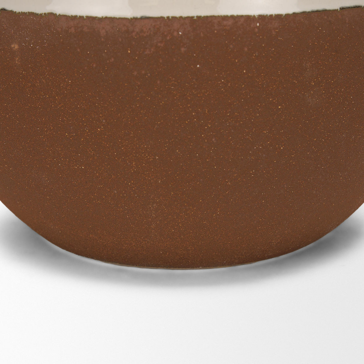 Mercana Tryna Large Beige w/ Matte Brown Ceramic Vase