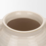 Mercana Tryna Large Beige w/ Matte Brown Ceramic Vase