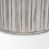 Mercana Ummi Small Off White w/ Gray-Brown Antiquing Ceramic Floor Vase