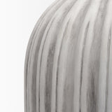 Mercana Ummi Tall Off White w/ Gray-Brown Antiquing Ceramic Floor Vase