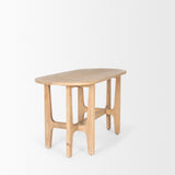 Mercana Taylin Light Brown Solid Wood Desk