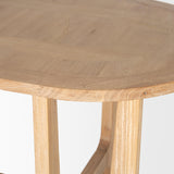 Mercana Taylin Light Brown Solid Wood Desk